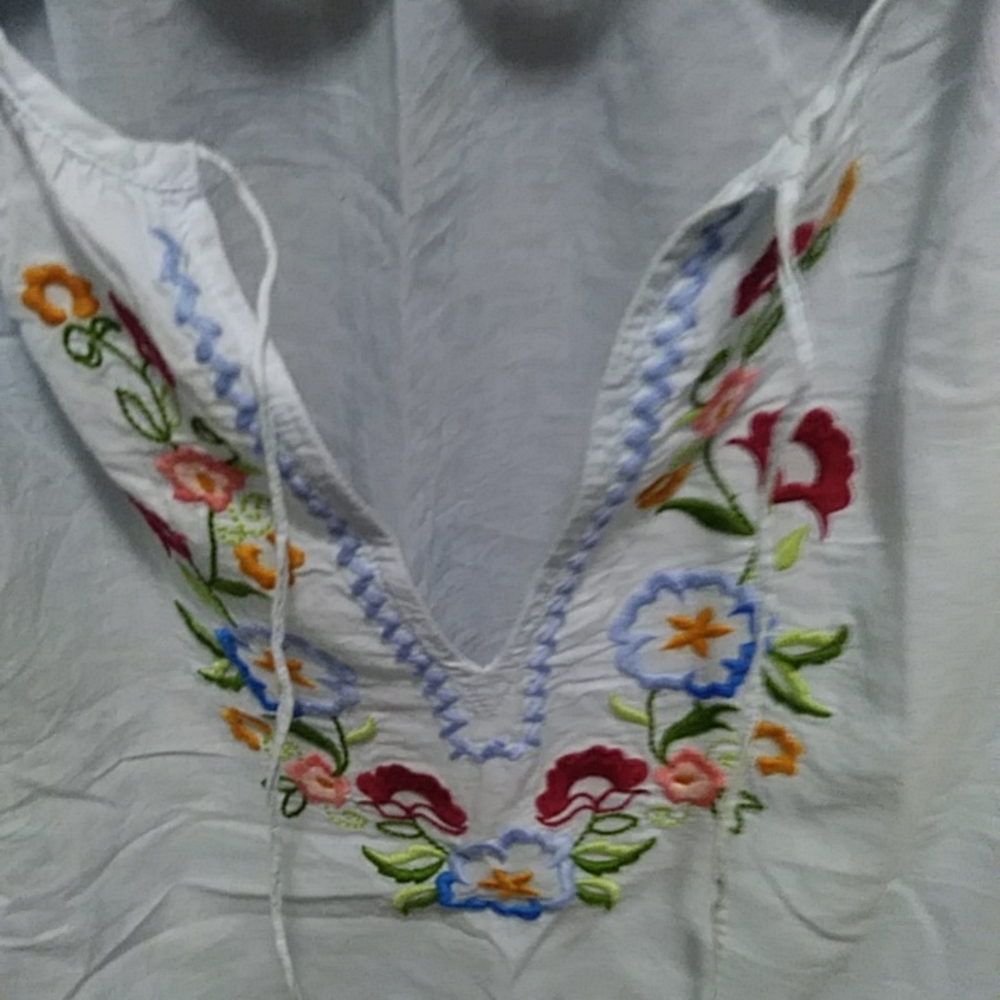 Baby Blue embroidery top short sleeve - Picture 2 of 6